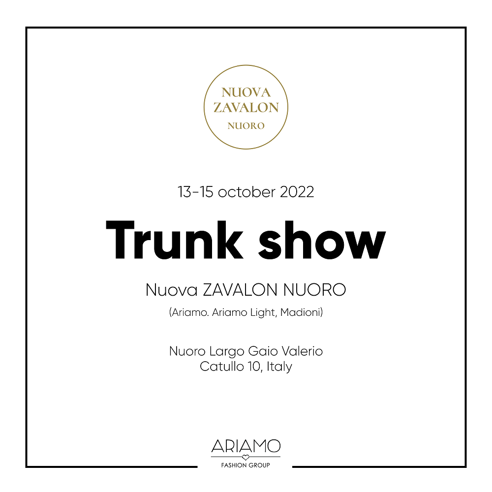 Trunk Show In Italy: Nuova Zavalon Nuoro 13-15.10.2022