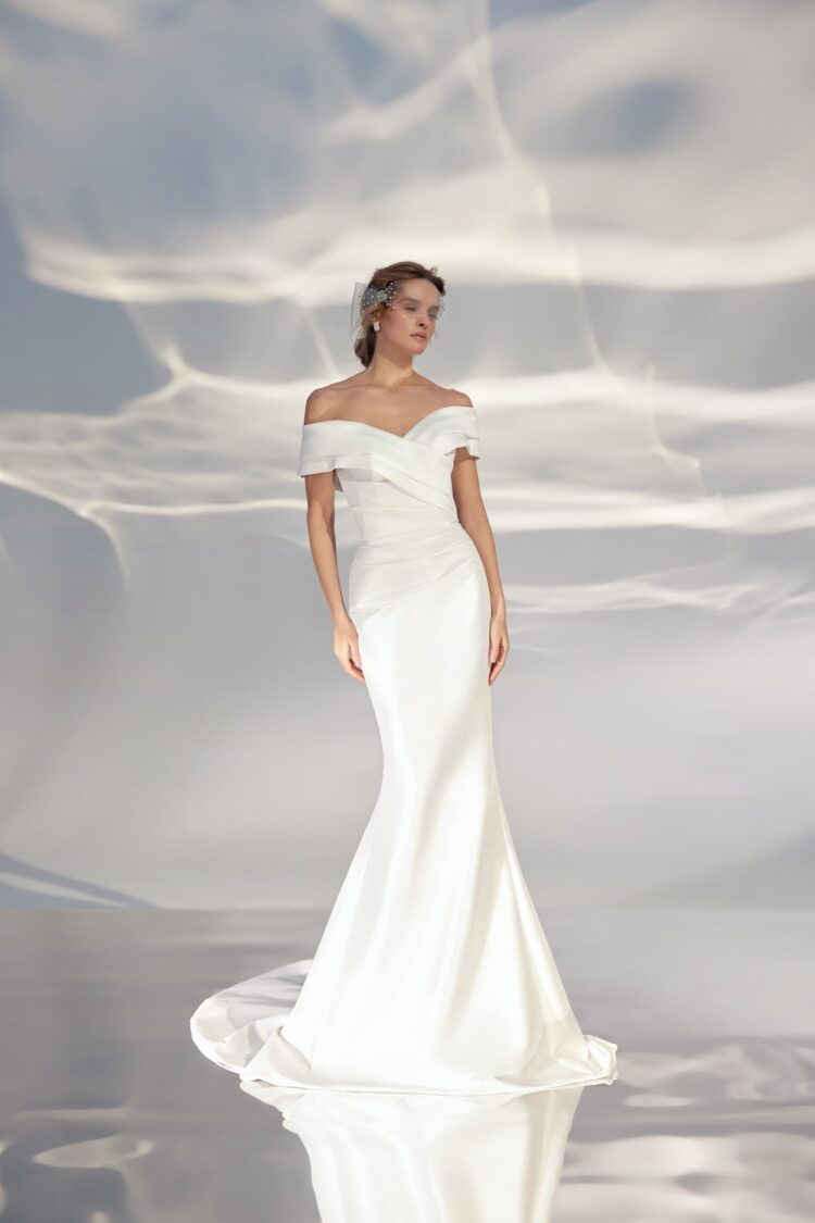 Stretch Mikado Wedding Dress L311