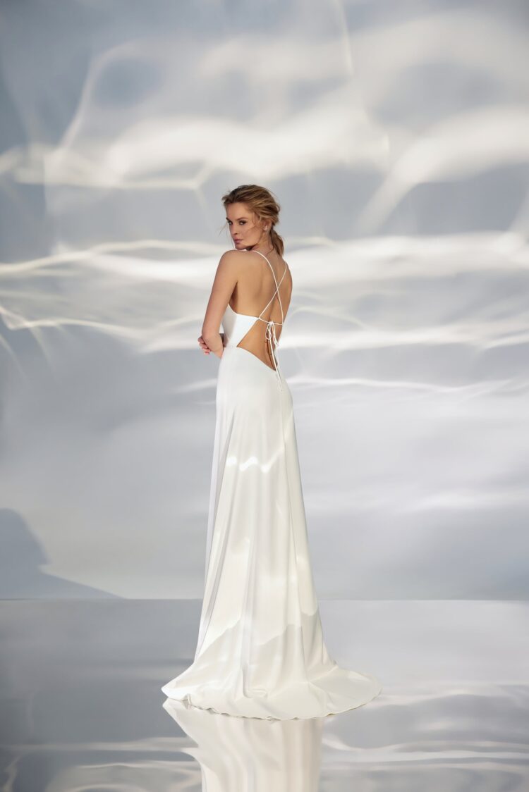 Silk Satin Wedding Dress L318 buy