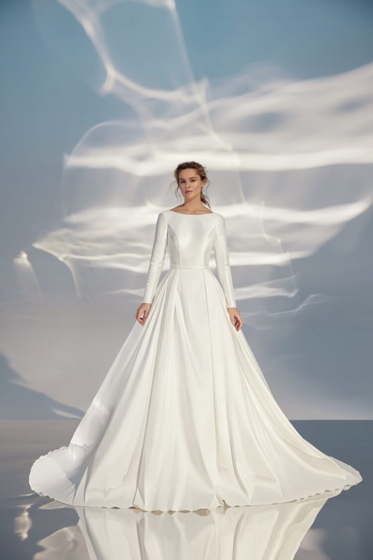 Stretch Mikado Wedding Dress L319