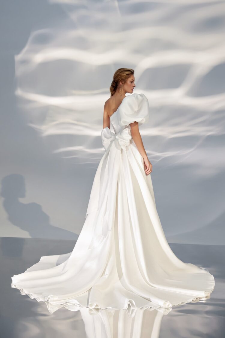 Crepe Satin Wedding Dress L320 buy