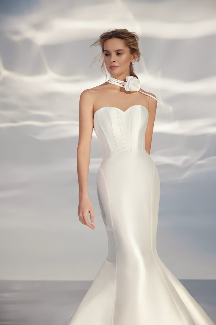 Mikado Ivory Wedding Dress L321 price