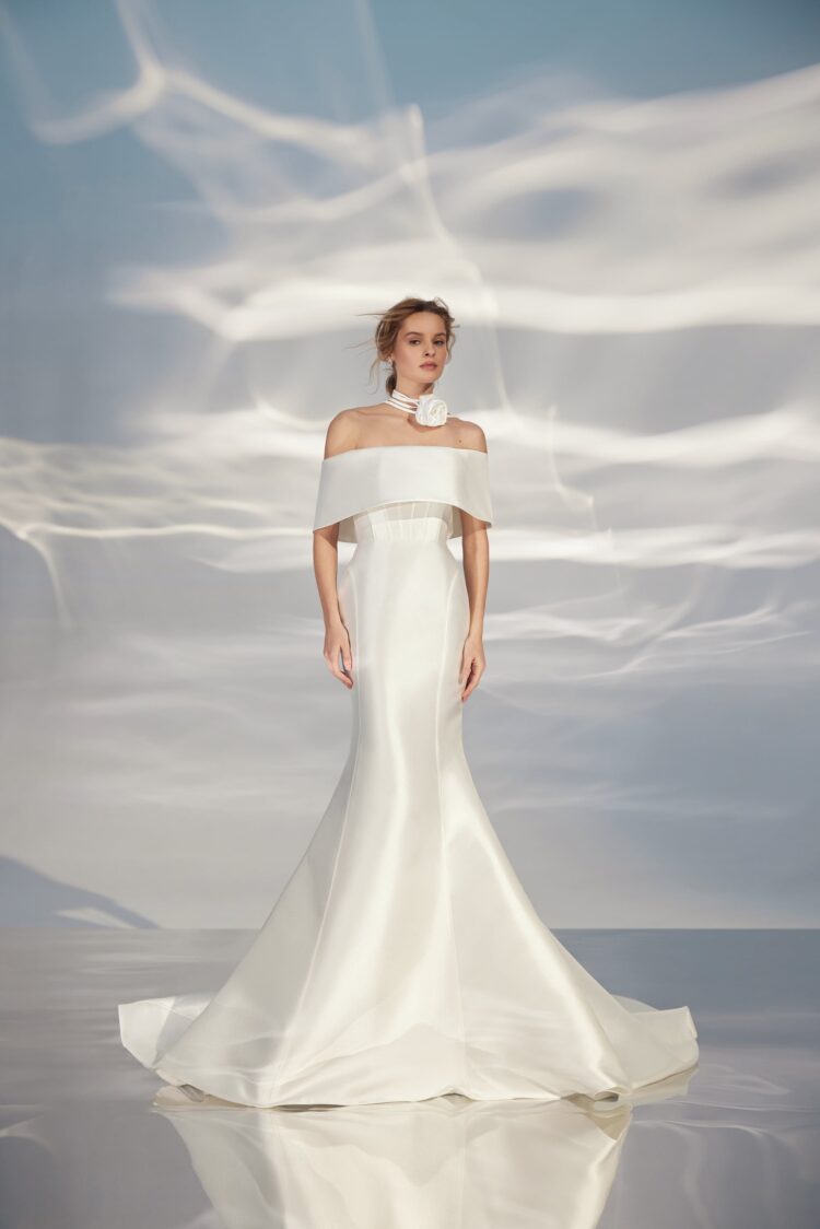 Mikado Ivory Wedding Dress L321