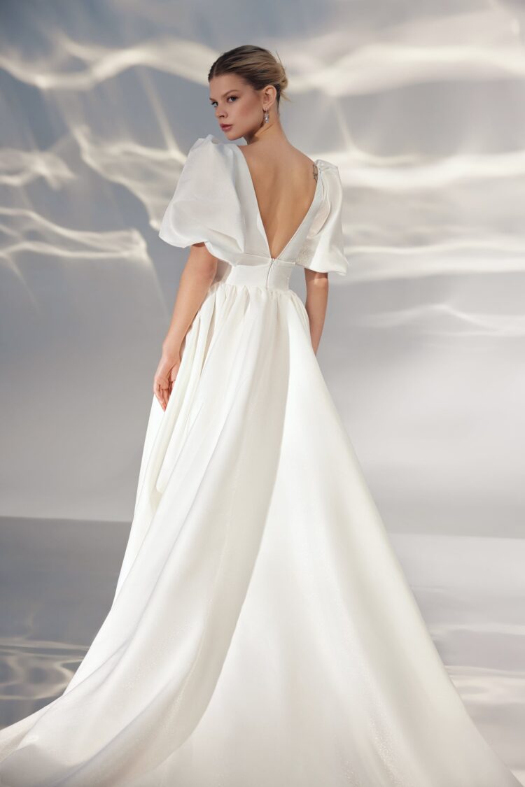 Shiny Satin Wedding Dress L322 buy