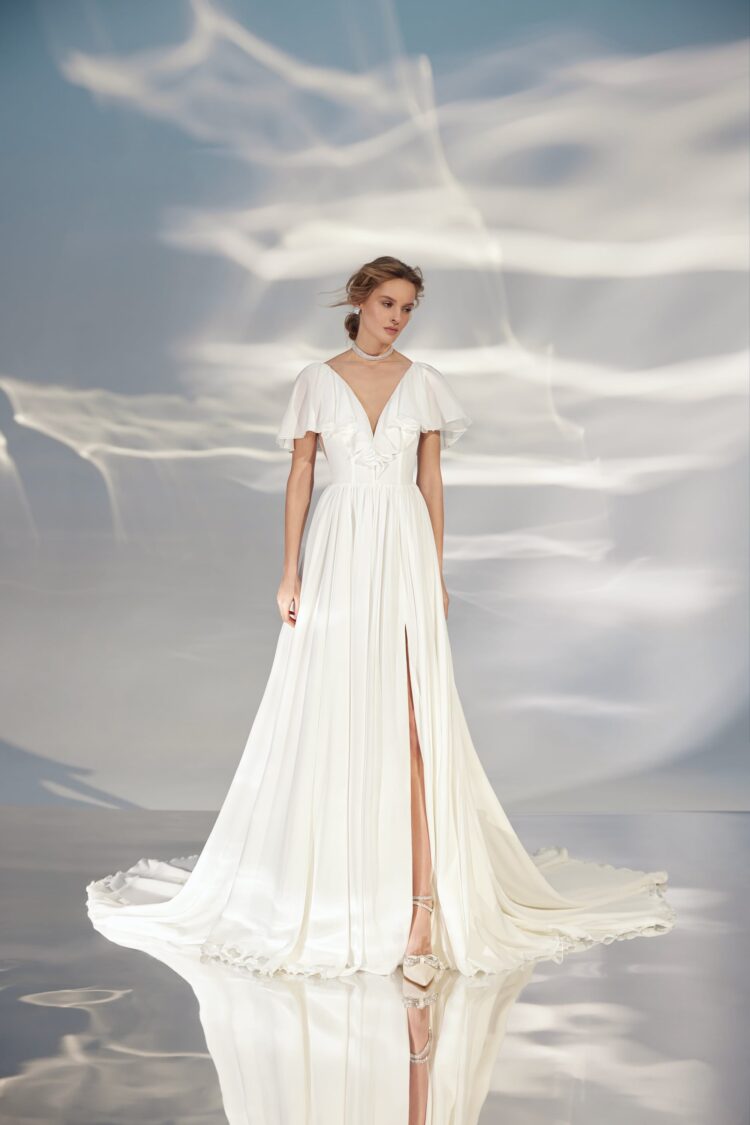 Chiffon Wedding Dress L325