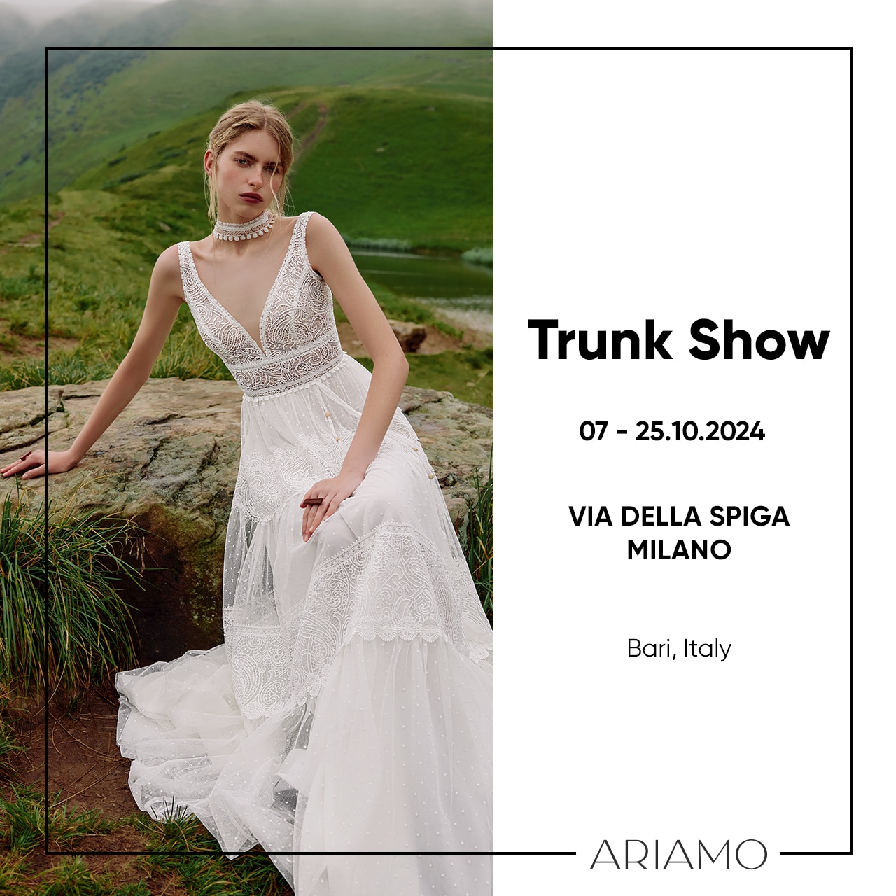 Trunk Show Ariamo Boho In Italy, Via Della Spiga Milano 7.10 - 6.10.2024