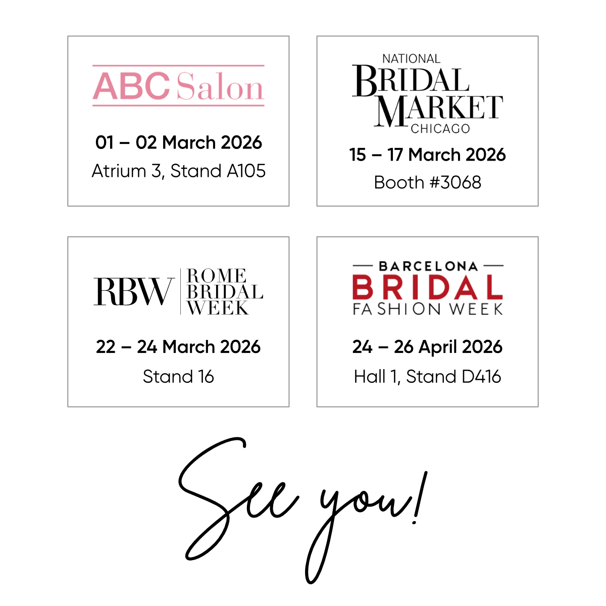 Ariamo At Spring Bridal Exhibitions 2026